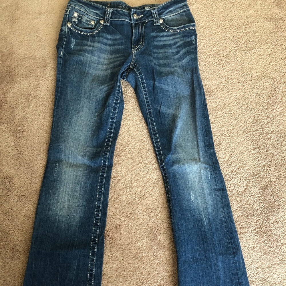 Miss Me bootcut distressed jeans size 29